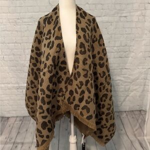 Banana Republic Leopard Poncho